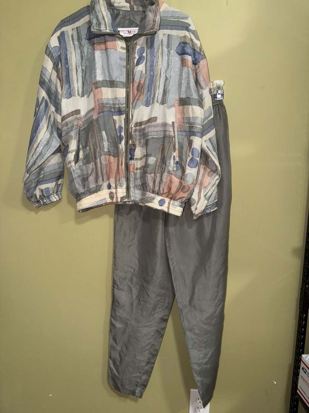Vintage 80s Stunt Sports 100% Silk Jacket and Pants Set